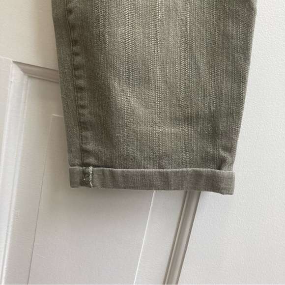 Jessica Simpson Forever Skinny Rolled Crop - Size 29 - forest green - Picture 6 of 6